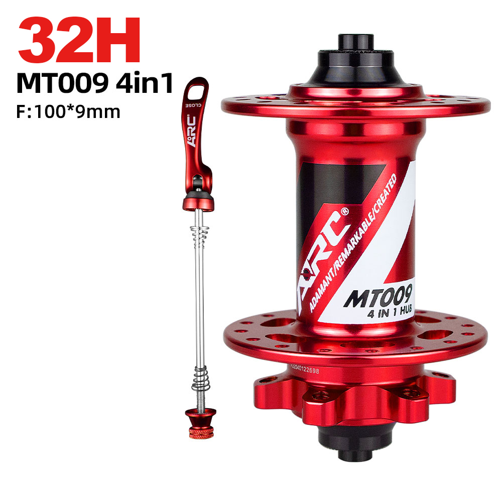 MT009 BOOST 4 IN 1 Front bike hubs MTB mountain bike hubs 28H 32H 36H 15x110 9 15x100 mm disc brake bicycle hub 28 32 36 holes: Brown