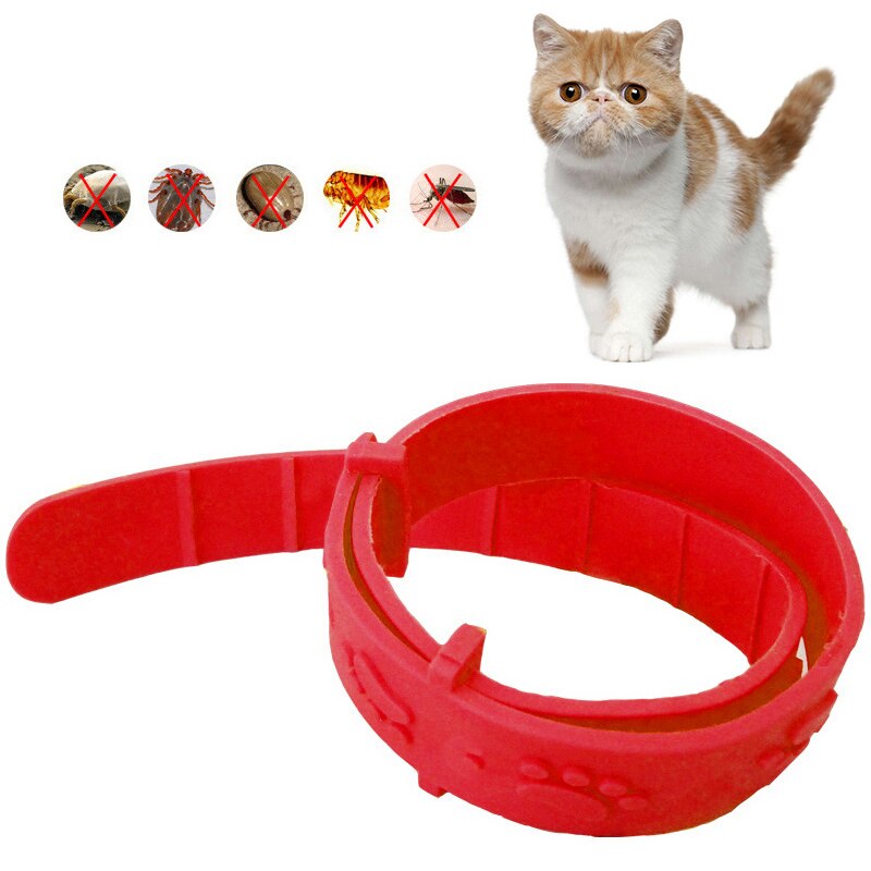 Verstelbare Kat Vlooienband Anti Teek Vlo Muggen Verwijder Flea Ring Huisdier Bescherm Rubber Ketting Flea Efficiënte Killin