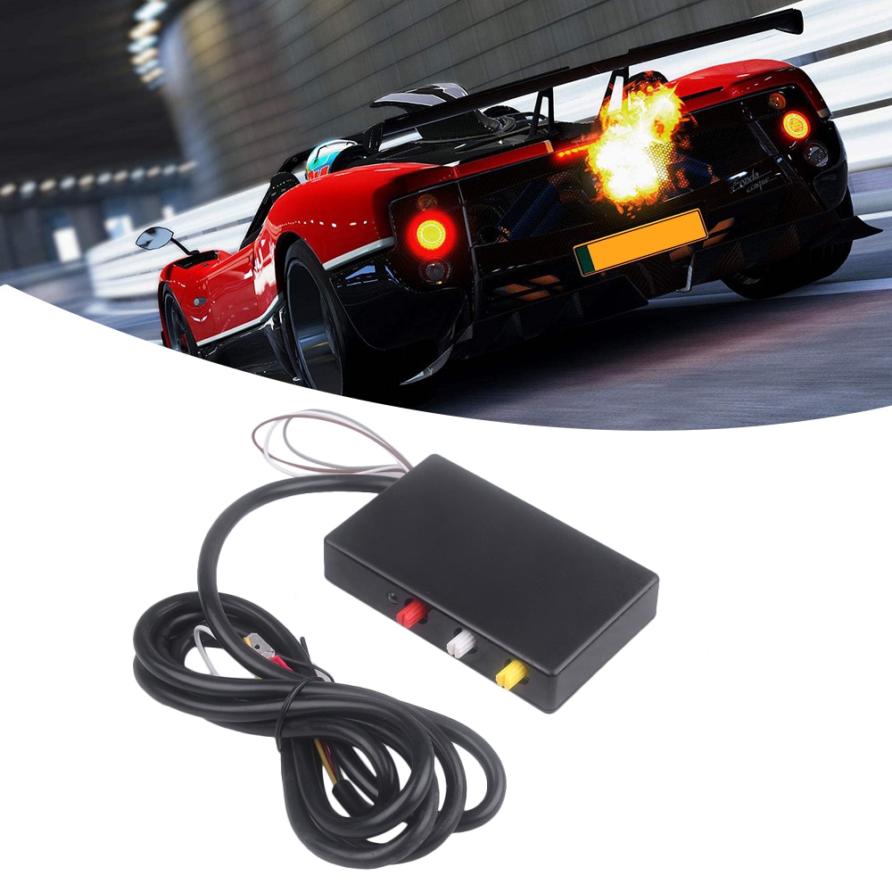 Kit de lanzador de llama de escape con Control de fuego Rev limitador de encendido de coche Universal