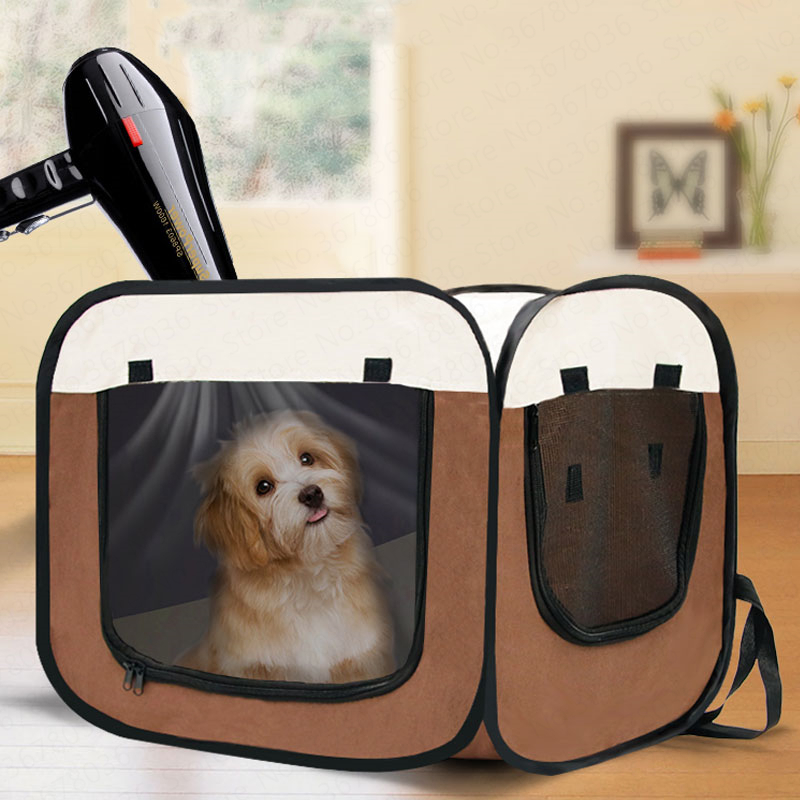 Dog Cat Drying Hair Dryer Dry Box Hair Dryer Bath Artifact Folding Pet Drying Box Cold Storage Battery for Shopping Bags