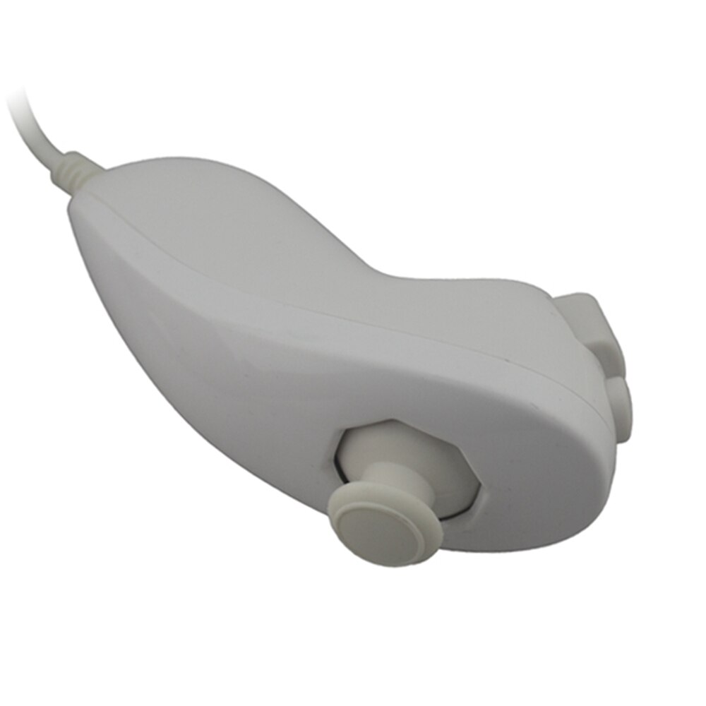 10PCS Remote Video Game Controller Handle Left Hand Nunchuck Controller for W-i-i White Gamepad