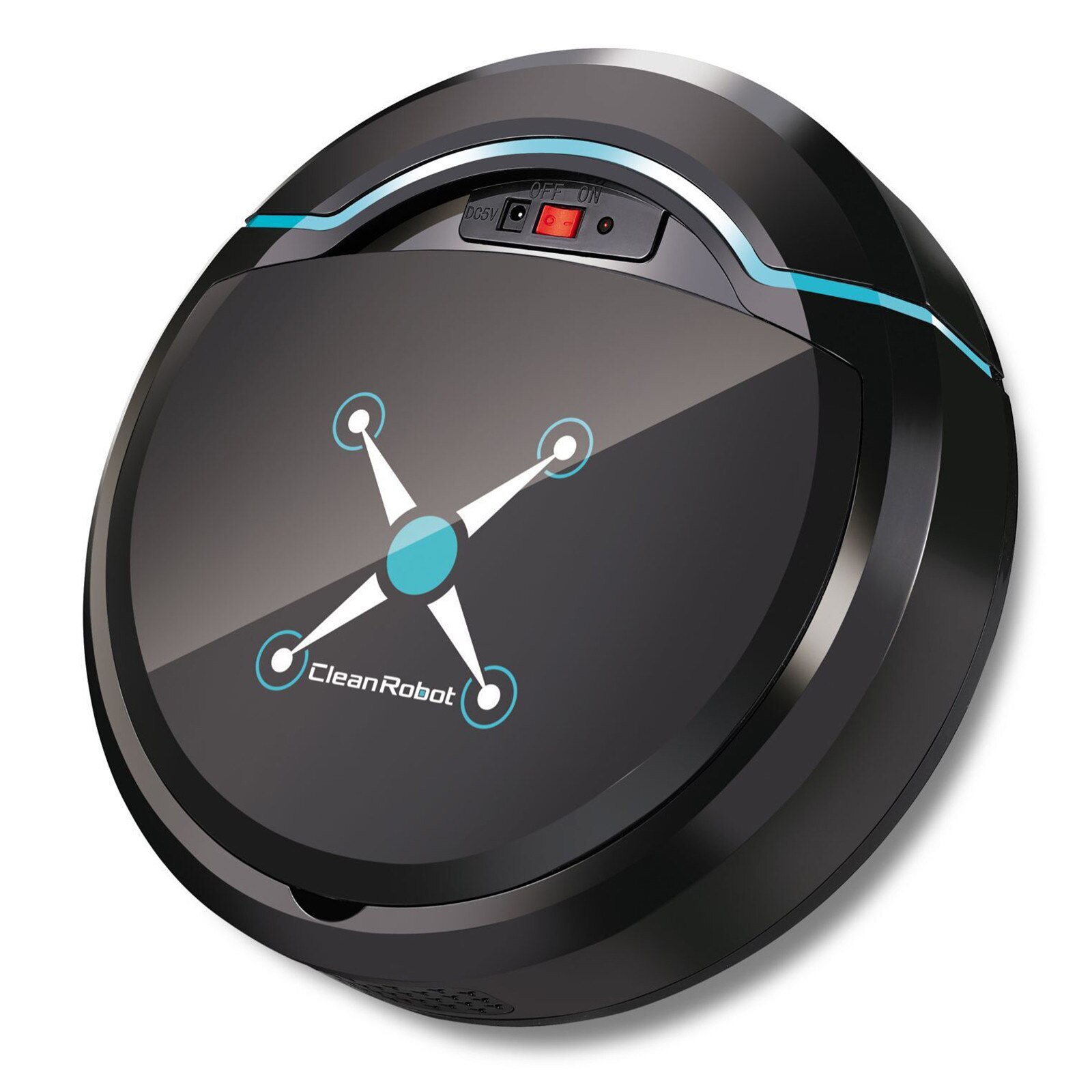 Household Sweeping Robot Ultra-Thin Vacuum Sweeping And Mopping Intelligent Smart Sweeping Robot FP8: Black