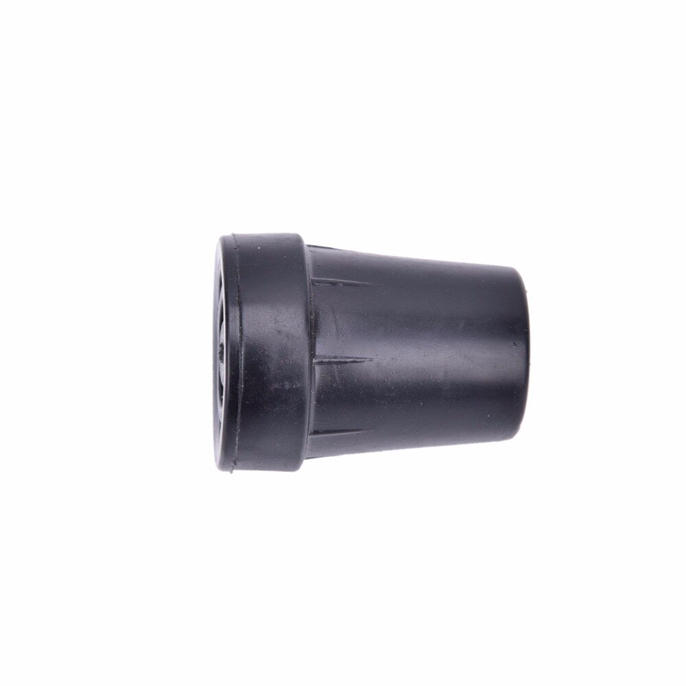 1Pcs Rubber Walking Hiking Stick End Cover Tips Cane Crutch Pad Rubber Heavy Duty Metal Ferrule End Bottom 19mm