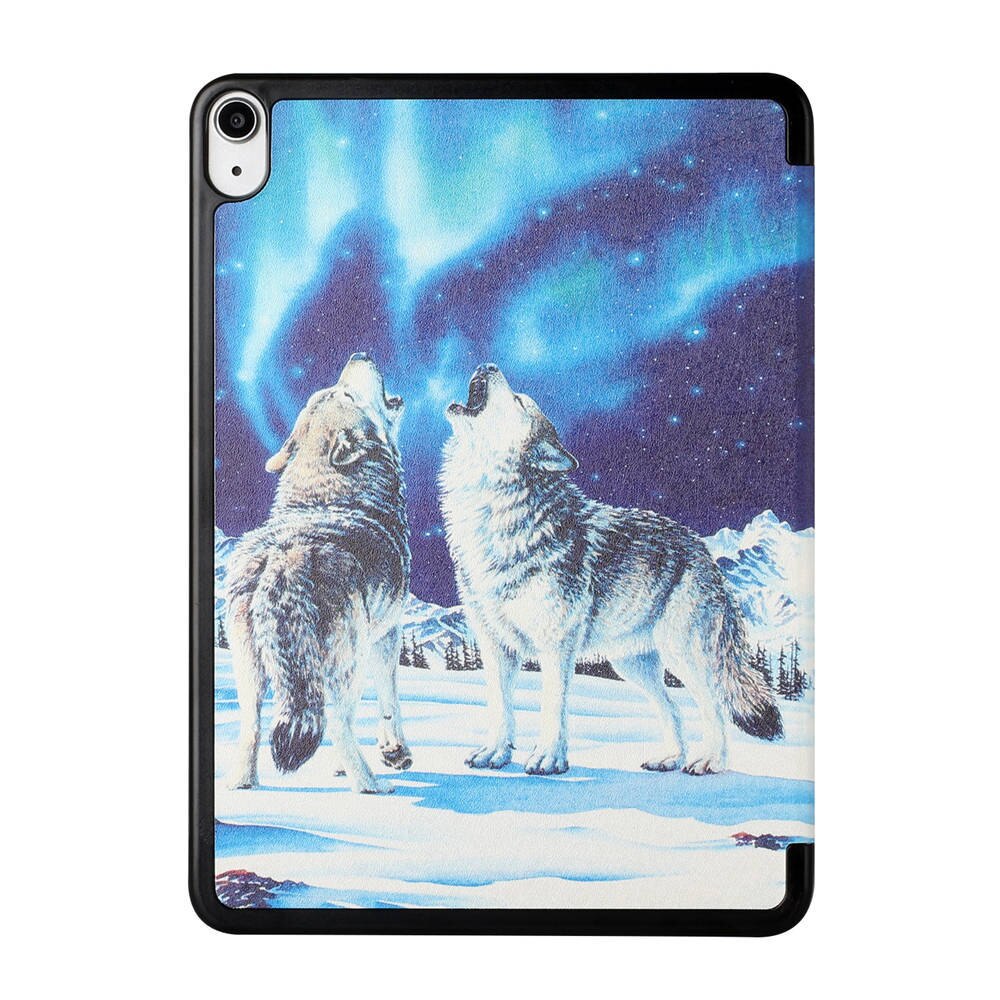 Silk Pattern Tri-Fold Case For Lenovo Tab M8 TB8505F FHD 8705F 8.0 Stand Cover Single Bottom Tablet Case + PenFilm