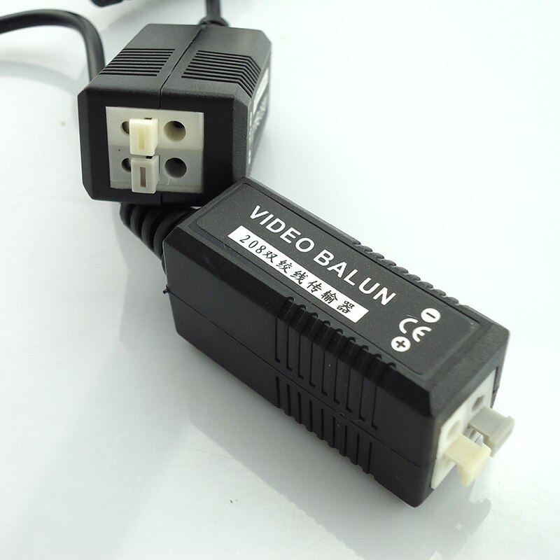 2 Stuks/1 Paar Cctv Video Balun Twisted Video Transceiver Utp Bnc Balun 2000Ft Met Bnc Kabel Bnc Connector voor Security Camera