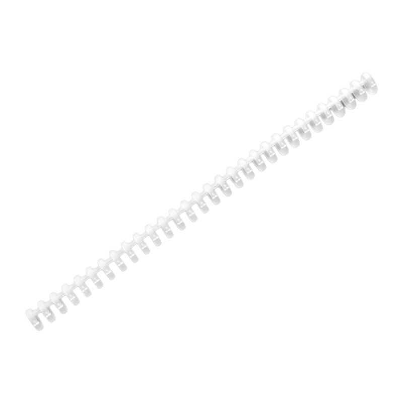 J6PA 30-Ring Binding Comb Colorful Binder Ring Aperture 0.59&#39;&#39; Length 11&#39;&#39; Fit for A6 6-ring A5 20-ring B5 26-ring A4 30-ring: Transparent color