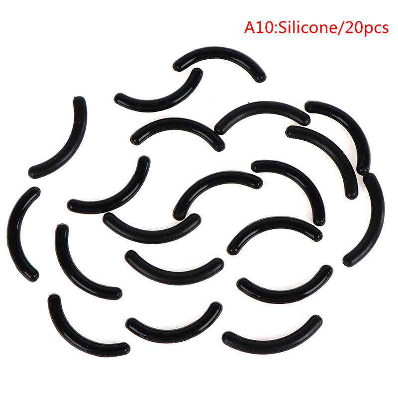 20 stuks damesmode navulling wimperkruller rubber elastische vervanging pad siliconen gel clip pads oogmake-up gereedschap: Deep Blue