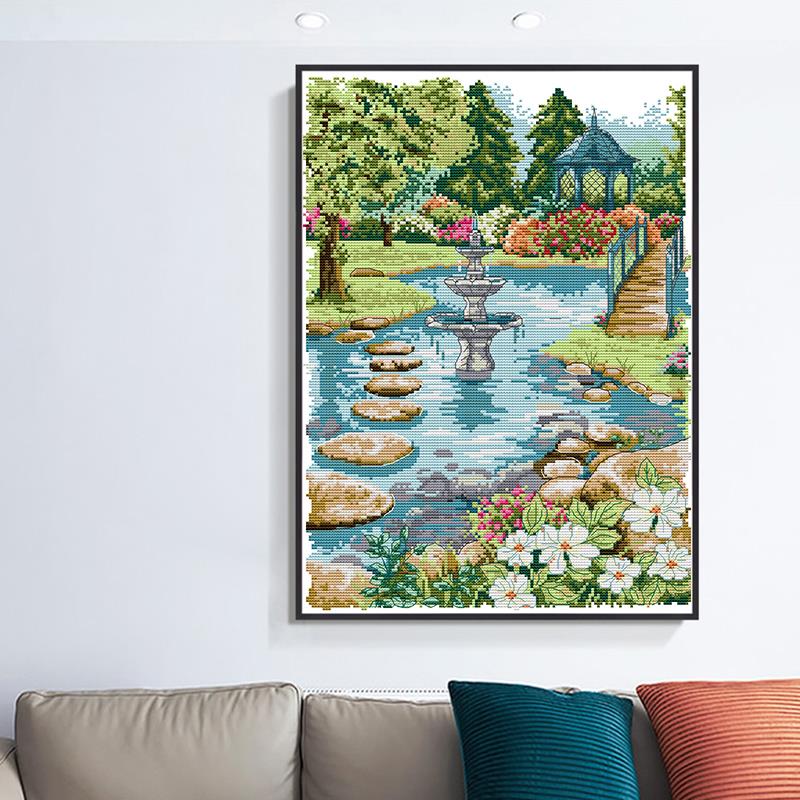 Dimensions 35122 Kit de broderie au point de croix compté Motif fleurs sauvages 11 x 12 14 fils