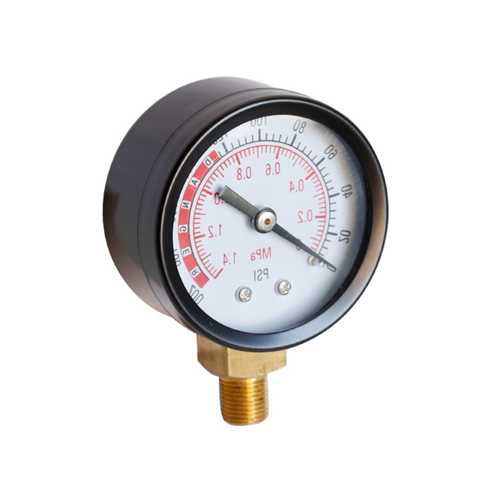 0-200 PSI manomètre pour réservoir d'air 1/8 "NPT montage inférieur 0-1.4 Mpa