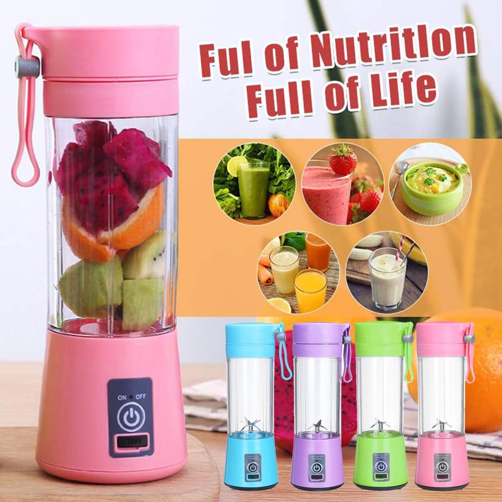 Draagbare Blender Usb Mixer Elektrische Juicer Machine Smoothie Blender Mini Keukenmachine Persoonlijke Citruspers Oranje CF18