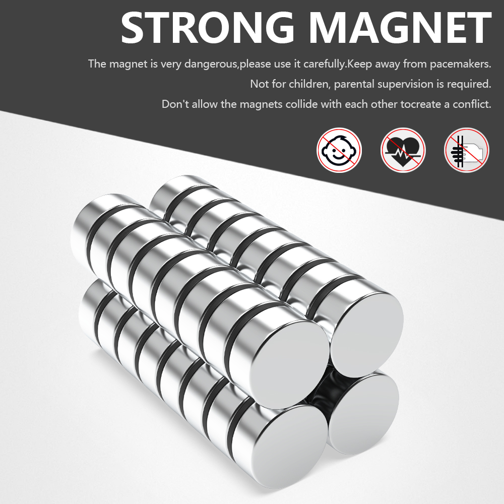 25x10mm Super Strong Round Magnet Powerful Magnets for Fridge, DIY, Building, Scientific, Craft, and Office Magnets