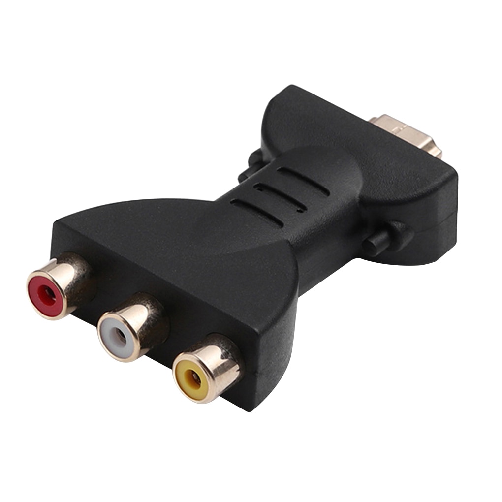 Mini HD to 3 RGB/RCA Video Audio Adapter Digital Signal AV 1080p Component Converter Accessories For HATV DVD TV TXTB1: Default Title