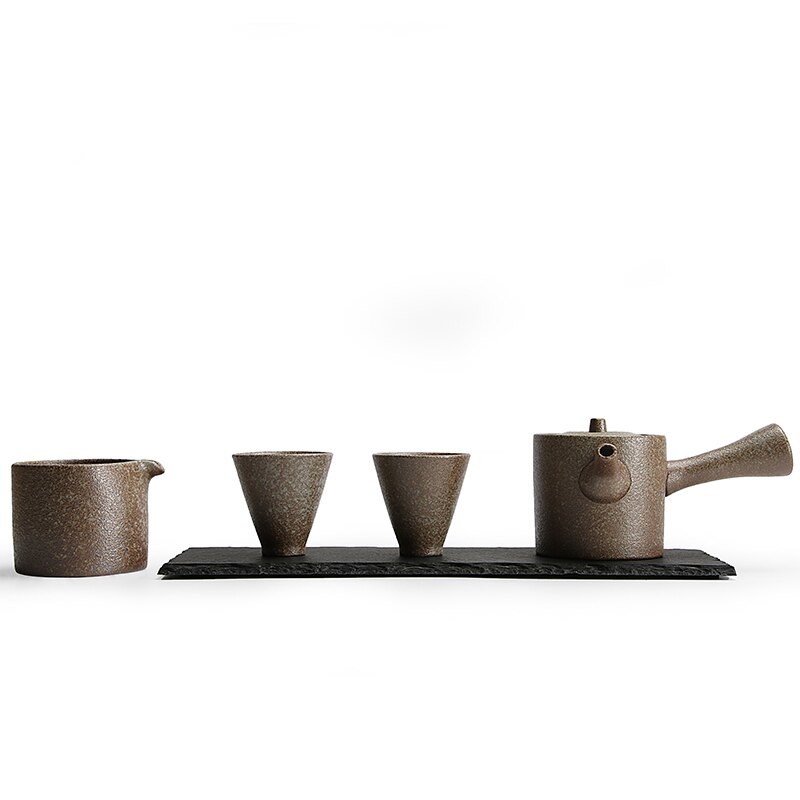 théière luycho tea pot ceramic tazza kung fu set 2 cups taza japanese copos turkish juego de tazas teapot and cup set european: Dark Khaki