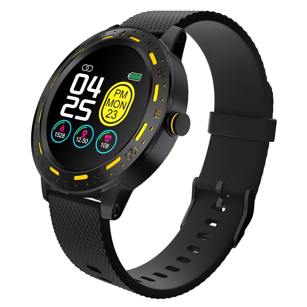S18 1.3 zoll-touchscreen, herzfrequenzmesser, blutdruckmessgerät, sport-smartwatch, individuell anpassbare alarme, erinnerungsfunktion, schlafüberwachung