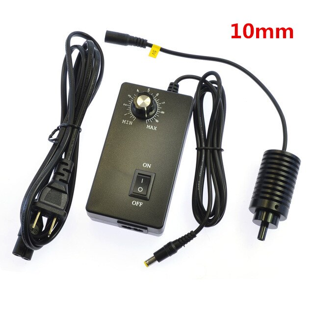 HAYEAR 6 8 9 10 11mm Coaxial Light LED Microscope Spot Point Light Source Adjustable Illuminator Bright Lamp 3W 6500K AC100~240V: 10mm