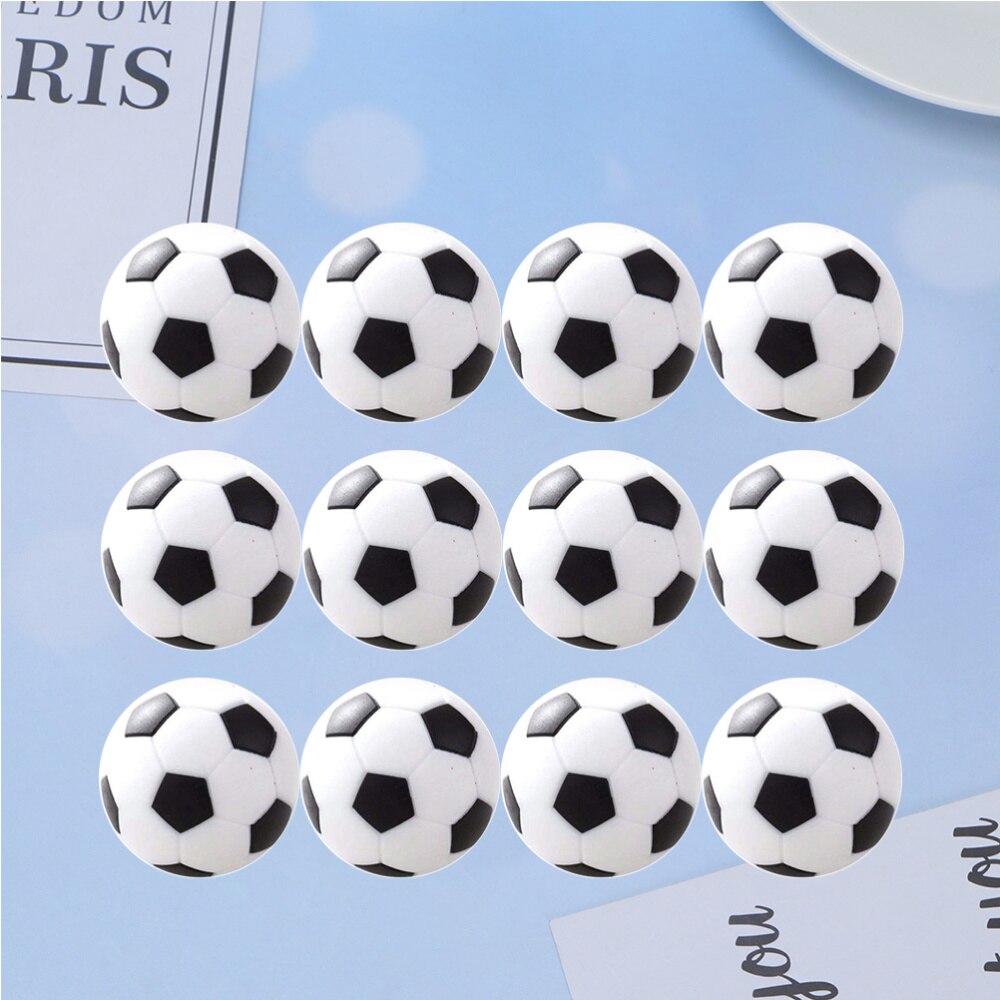 12 Pcs 31mm Table Soccer Funny Durable Interesting Tabletop Game Ball for Kids Boys