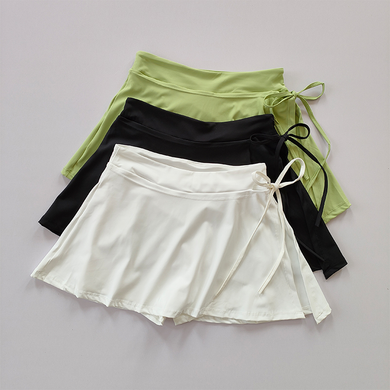 Sportyoga Rok Badminton Tennisrok Broek Half-body Sneldrogend Zakrok Zijsplitbandrok Broek voor uitloper