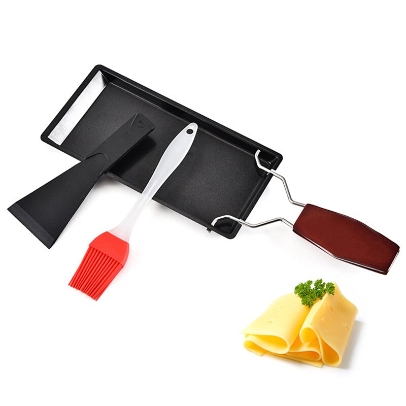 Grill Cheese Raclette Set Non-stick Griller Mini BBQ Cheese Board Baked Cheese Oven Iron Swiss Cheese Melter Pan Tray
