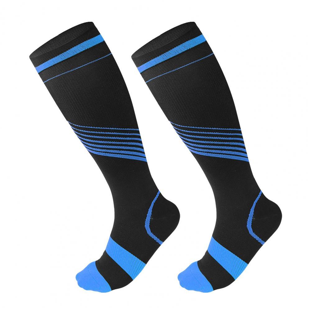 Compression Socks Exercise Aid Sports Socks Casual Style Anti Slip Delicate Relieve Pain Compression Socks:  Blue L