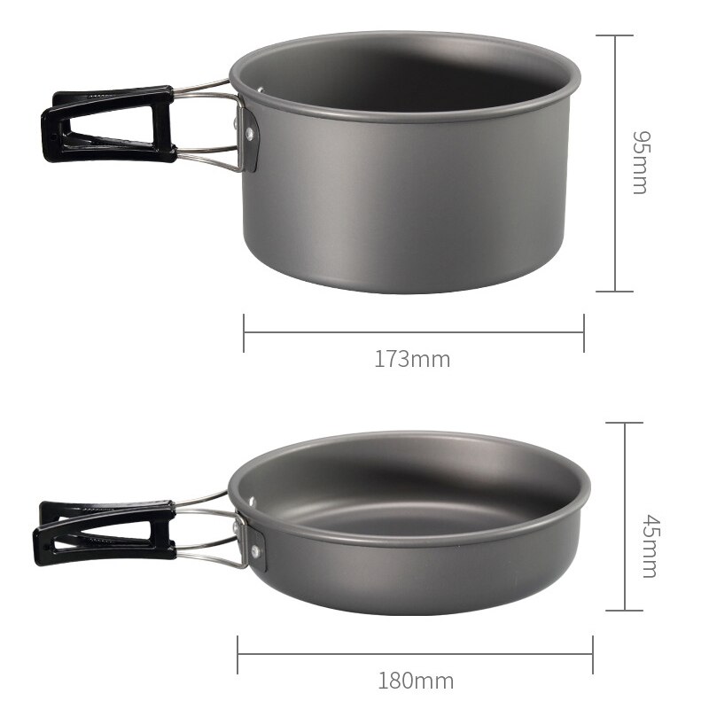 3/9Pcs Camping Servies Koken Set Kookgerei Reizen Servies Bestek Gebruiksvoorwerpen Wandelen Picknick Set Outdoor Kookgerei Set