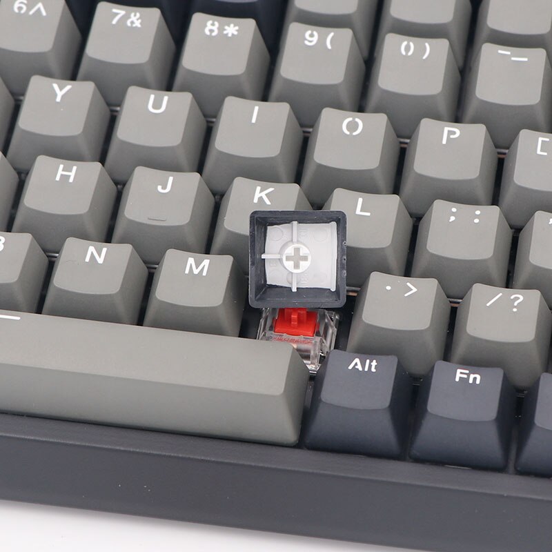 Keypro Light Grey Dolch Doubleshot PBT Keycaps top printed 61/68/84/87/104/122keys for Cherry MX Switches Mechanical Keyboard