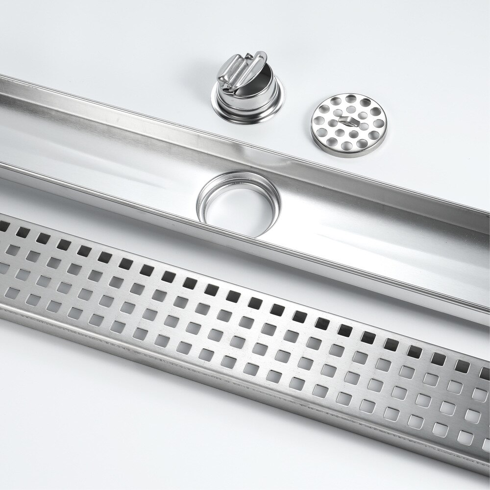 Badkamer Afvoerputje Grote-Oppervlak Deodorant 304 Rvs Geborsteld Lange Afvoerputje 7*60 Cm