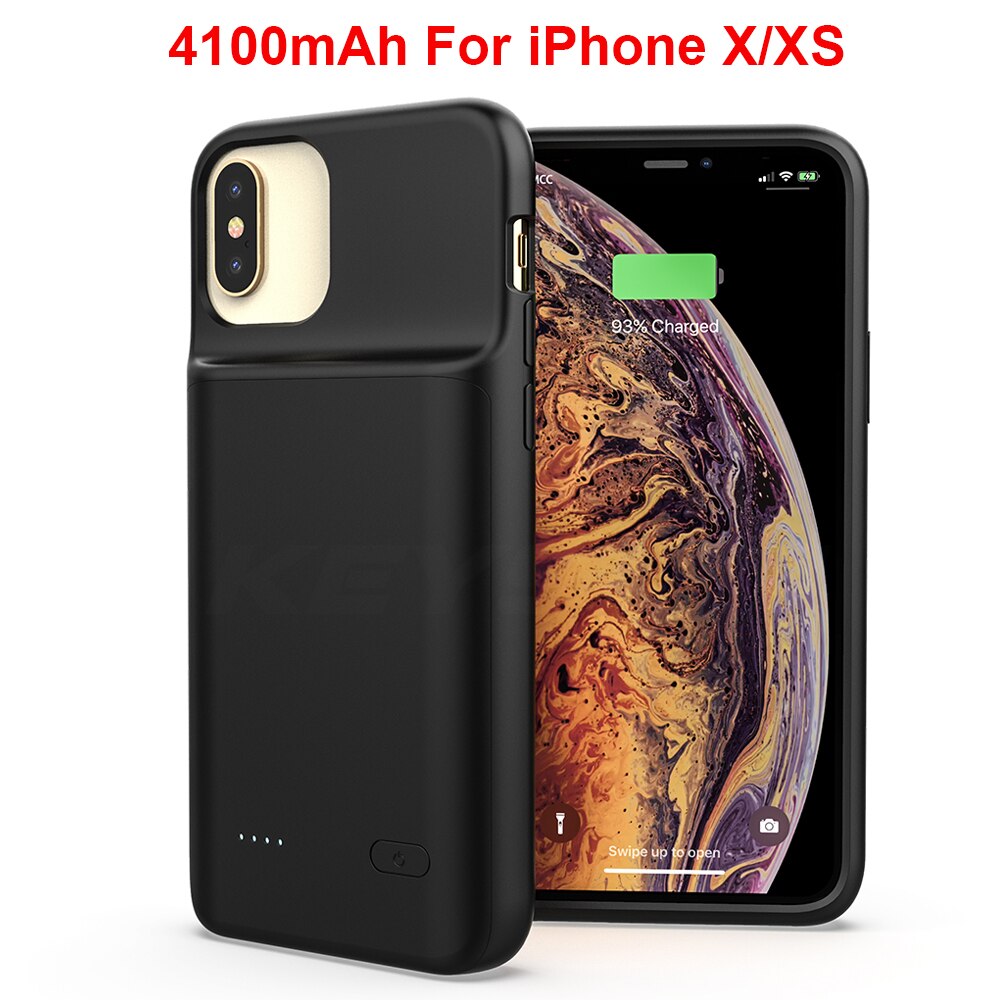 KEYSION-funda de batería para iPhone 11 Pro, 11 Pro Max, cargador de batería con música/sincronización, cargador de batería para iPhone X, Xs, Max, XR: For iphone X XS