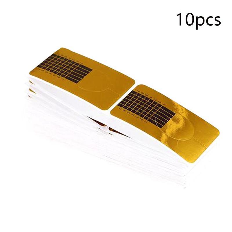 Professionele Nail Forms Sticker 10/20/40 Pcs Acryl Vorm Nagels Gel Extension Guide Curl Polish Art Nail curve Tips Z7B7: 10pcs