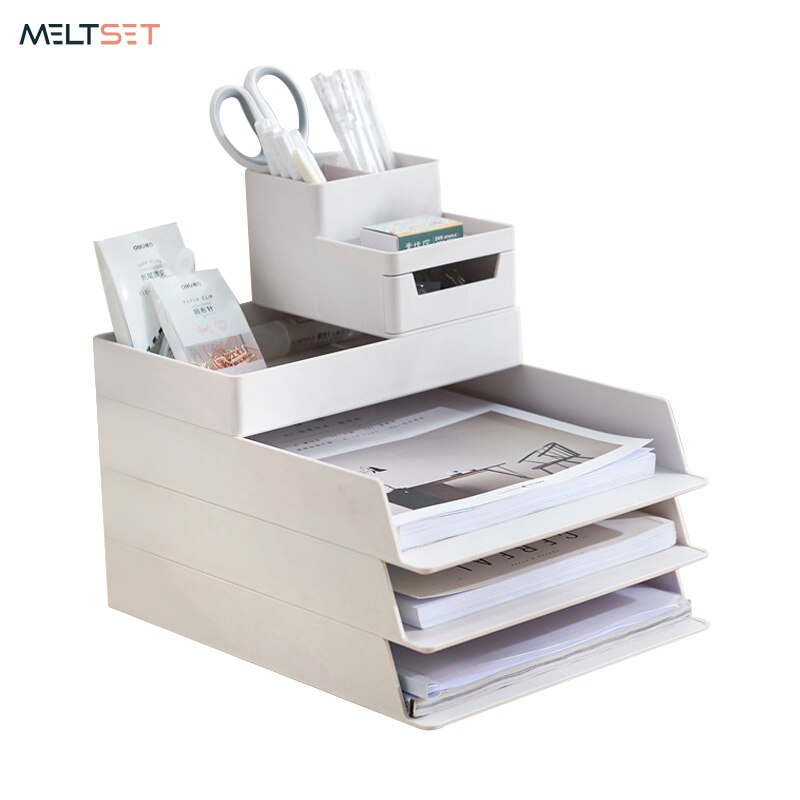 Desktop Storage Box Office File Document Organizer Storage Drawer Sundries Cosmetics Stationery Organizer Home Office Supplies