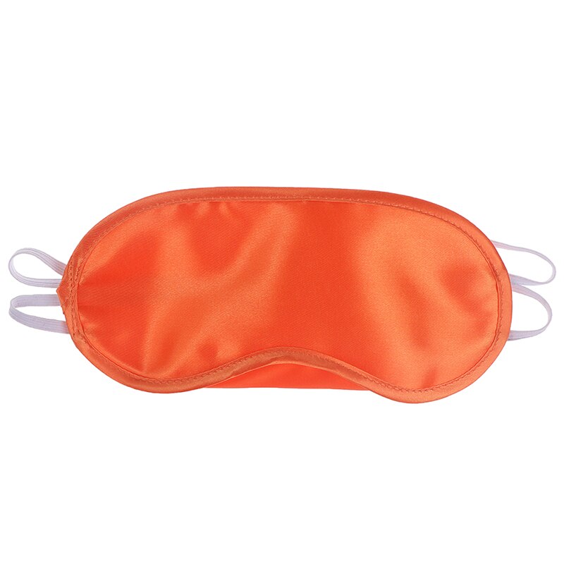 Antifaz para dormir de seda de viaje y con los ojos vendados, suave, con correa elástica, para dormir por la noche, 1 Uds.: orange