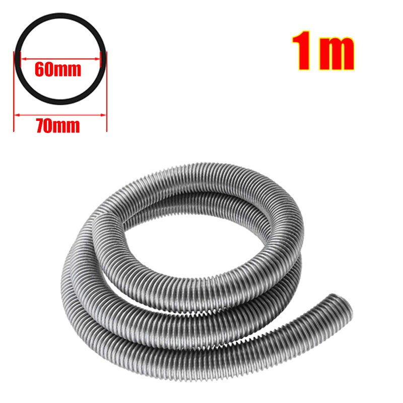 Inner 60mm Household Vacuum Cleaner Thread Hose Straws Factory Bellows Vacuum Tube Soft flexible EVA Hose Pipe Replacement Part: Gray-1m