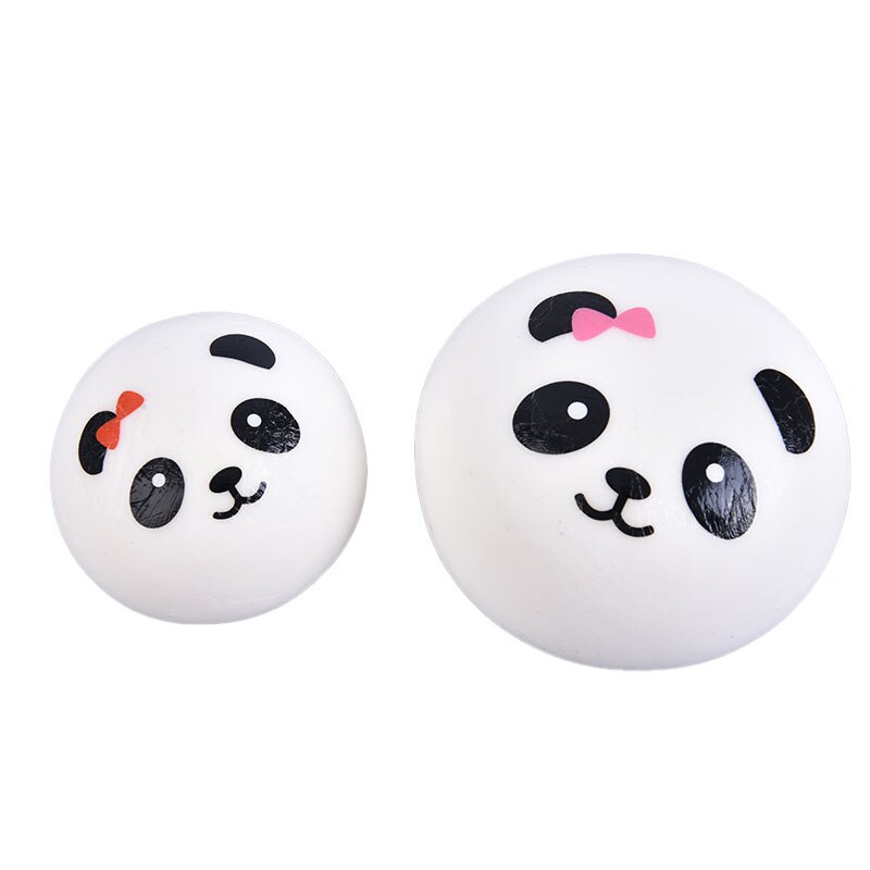 4/7/10cm panda stressverlichters, langzaam stijgende decompressie speelgoed sleutelhanger, kinderspeelgoed