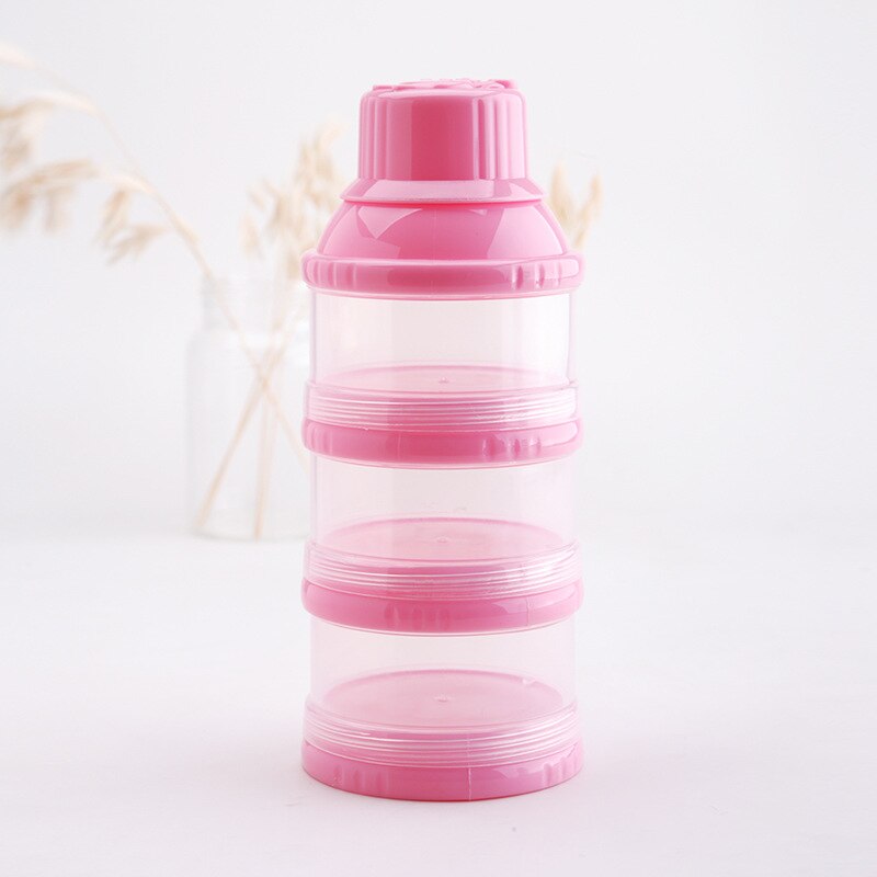 3 lager björnlåda småbarnspulverförvaring oumbärlig spannmålsbehållare snacks mjölklåda spädbarnsstil barnmat tecknad bärbar