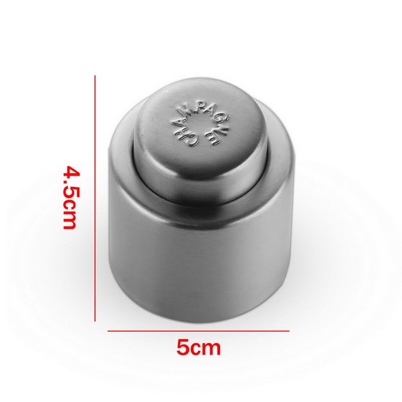 New1Pc Stainless Steel Vacuum Wine Bottle Stopper Sealed Storage Plug Liquor Flow Stopper Pour Cap: I 1Pcs