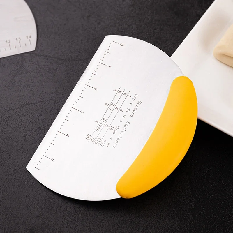 Grattoir à pâte pour pain et Pizza, coupe-pâte, grattoir à pâtisserie, banc en acier inoxydable, couteau à pâte, hachoir, Gadgets de cuisine de cuisson