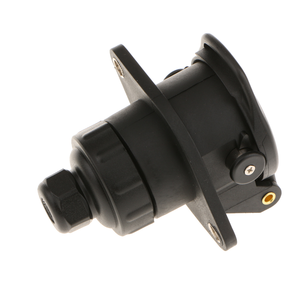 Enchufe de remolque de 15 pines 24V luces de cableado redondas remolque caravana camión barco