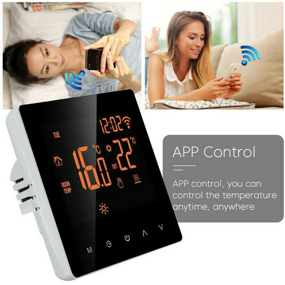 Wireless Thermostat Touch Screen Temperature Controller Alea Underfloor For Google Smart Programmable Electric Home Home He Y6U4