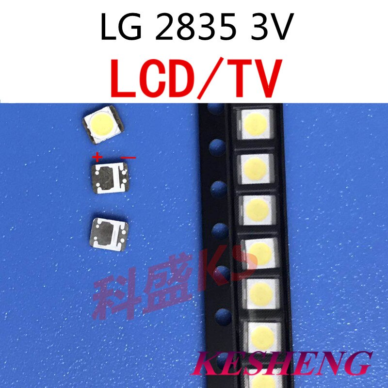 50 unidades por LG SMD LED 3528 2835 1 W 3 V Bianco Freddo por TV/LCD retroiluminato