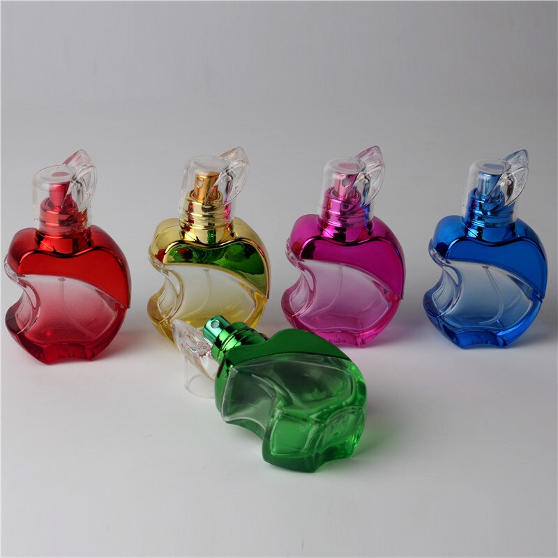 5 Stuks 15 ML Apple Vorm Colorfull Glas Parfumflesjes Parfum Flessen Reizen Sample Comesitc Spray Glas Pack Parfumflesjes
