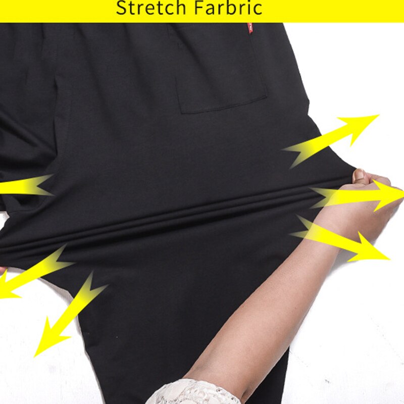 Gersri sommer joggingbukser joggerbukser herre bomuld afslappet slanke læglange herre haremsbukser sort farve oversize 6xl 7xl