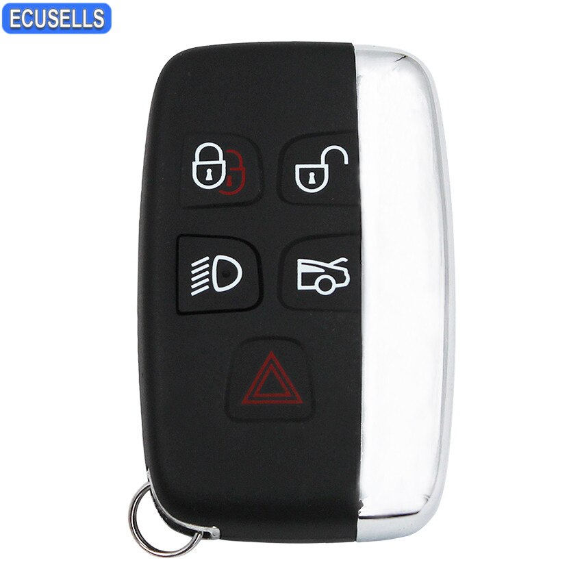 5 Button Remote Key Shell Case Fob Smart Car Key Housing Cover for Jaguar XJ XJL XF