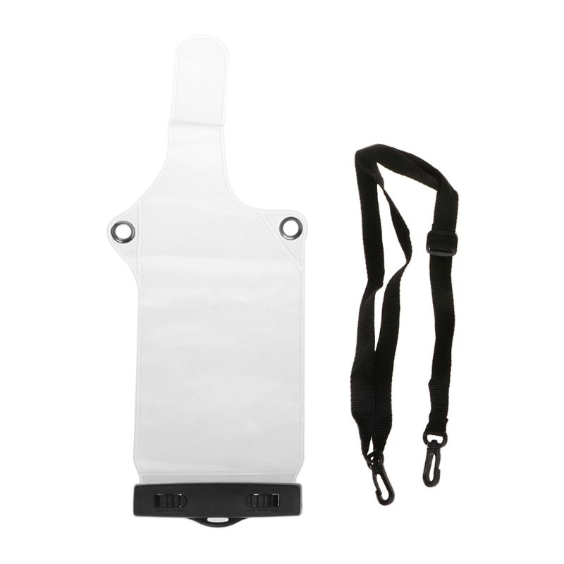 Funda impermeable para Radio portátil para Baofeng Walkie Talkie UV5R UV82 BF888S: Blanco