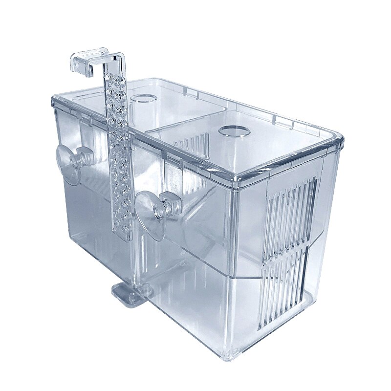 Fish Tank Double-Deck Clear Fish Breeding Isolation Box Aquarium Breeder Fish Tank Hatching Incubator Fish House Home fish tank