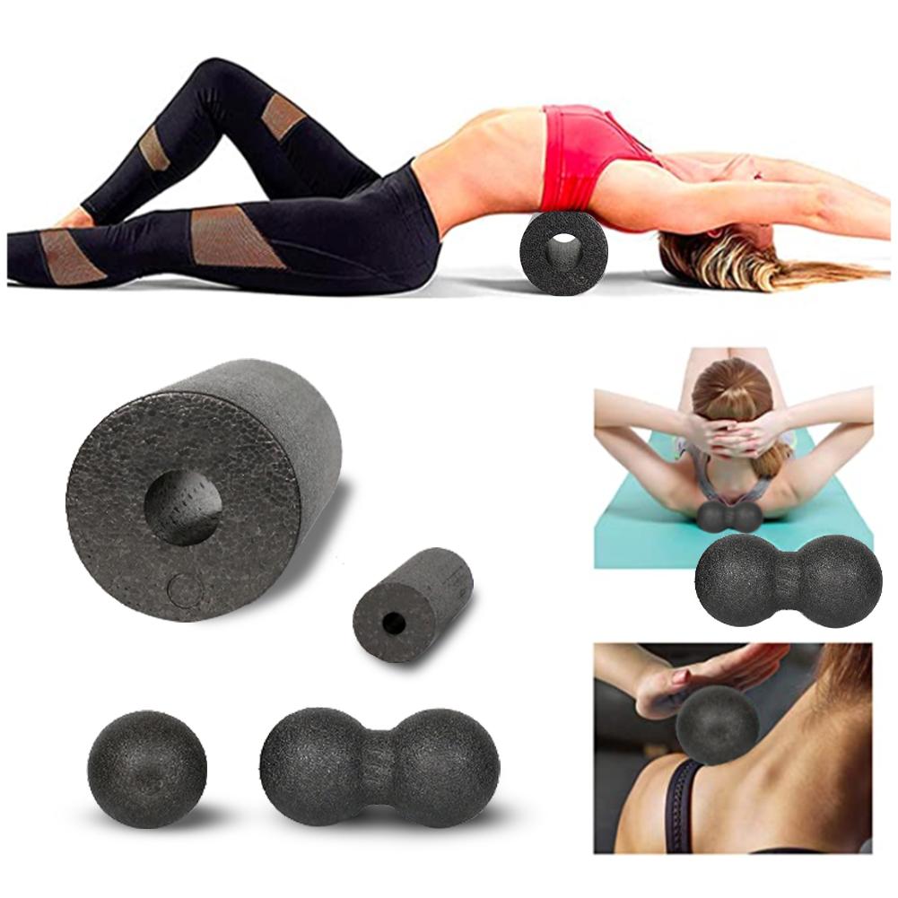 Yoga skumrulle sæt hul til dyb vævsmassage øvelse nakke ryg ben arm fødder muskler restitution muskel fitness afslapning