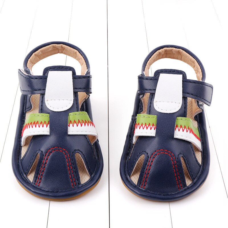 Boys Sandals Soft Leather Closed-Toe Toddler Baby Summer Shoes Boys and Girls Children Beach Shoes Sport Kids Sandals