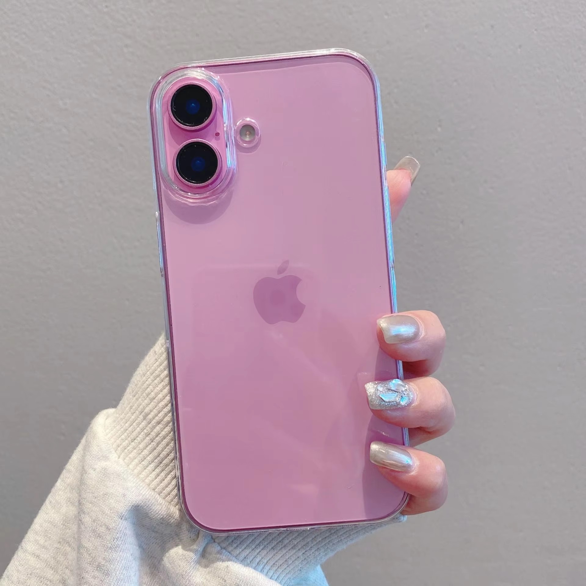 Funda de teléfono suave de silicona transparente para iPhone 16 15 14 13 12 Mini 11 Pro Max X XR XS 7 8 Plus cubierta transparente cristalina a prueba de golpes