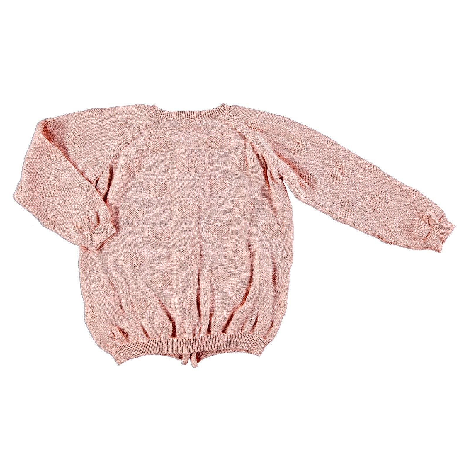 Ebebek Efgima Baby Winter Jacquard Herz Zugeknöpft Strickjacke