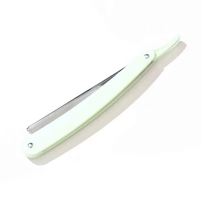 Rasoir manuel pliable portable, accessoires de coiffure pour débutants, adapté aux femmes, rasoir de sécurité Eyeblogueur: WHITE