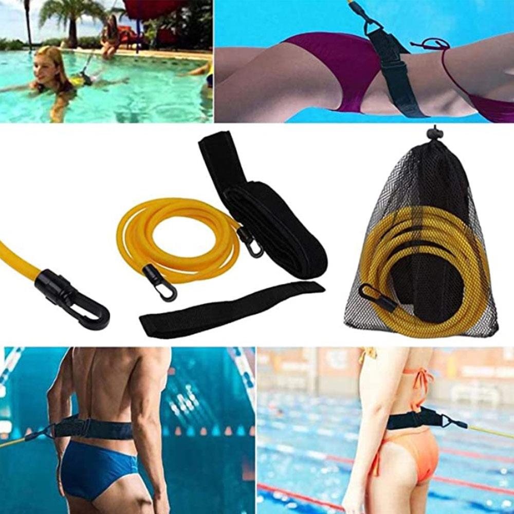 Durable Swim Training Belts Static Swimming Belt Latex Snorkelling Physical Education Fitness Summer Swimming Training Belt