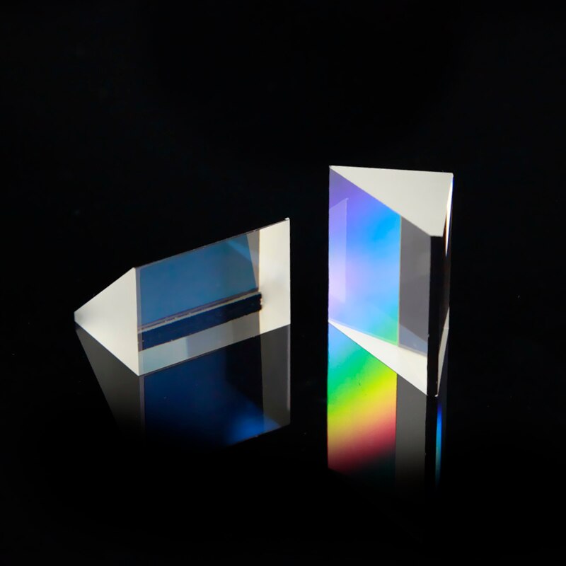 Equilateral Prism 30*30*50mm Optical Glass K9 Prisms External Reaction Mirror Rainbow Crystal Prism
